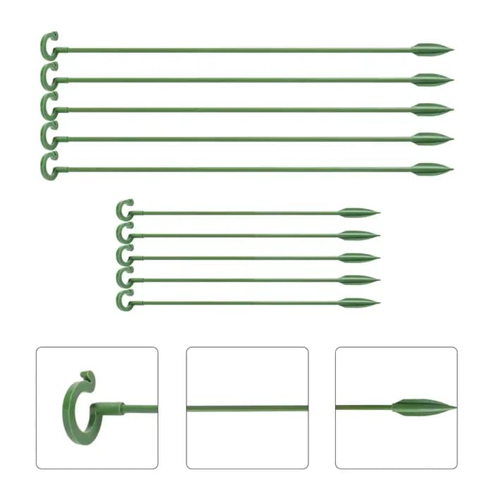 Supports de plantes en plastique réutilisables, support de fleurs, outil de protection en fibre, fou