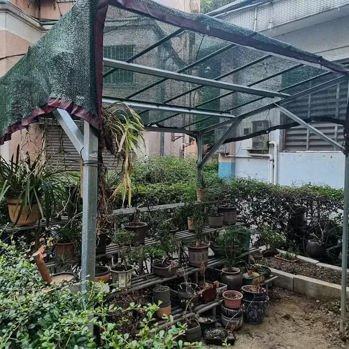 Filet d'ombrage vert noirâtre HDPE, ombre à pergola extérieure, couverture en maille, vert foncé, ba