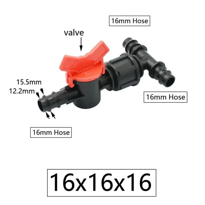 Séparateur en T pour Tube Pe d'irrigation goutte à goutte, raccords barbelés 16/20/25mm, tuyau réduc