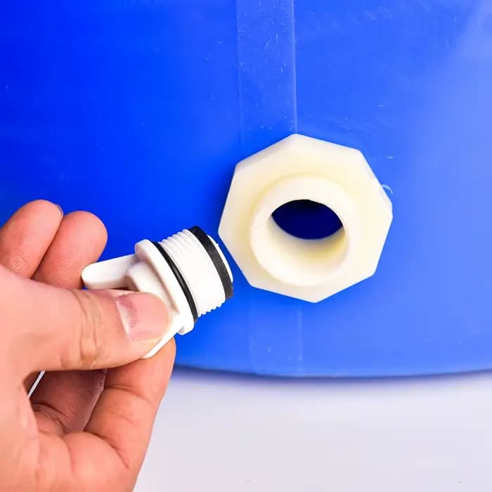 Adaptateur de connecteur de réservoir d'eau en PVC, 1/2 3/4 pouces, raccord avec bouchons, Drainage 
