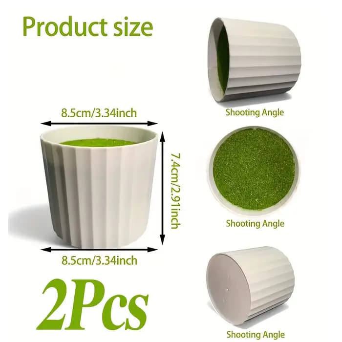 Conteneur pour plantes en pot, style Instagram, vase pour plantes en herbe artificielle, pot décorat