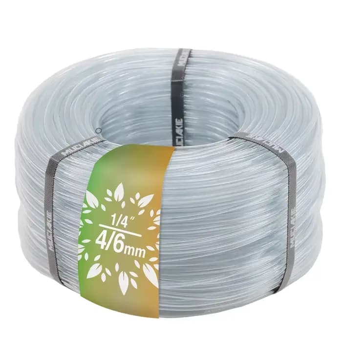 Micro tuyau souple d'irrigation de jardin en PVC Transparent, 5-50m, 1/4 pouces, 4/6MM, tube en plas