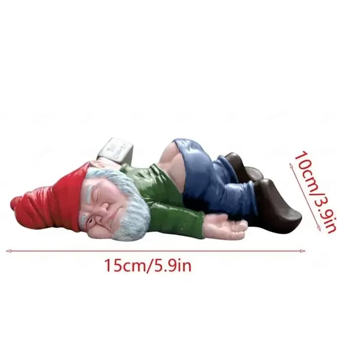 Statues de Gnomes de jardin ivre en résine, 15/24cm, amusantes, pour la décoration de la maison, orn