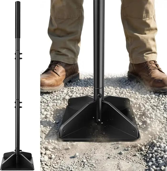Compacteur de sol en acier détachable, robuste, outil de compactage du sol pour le nivellement des j