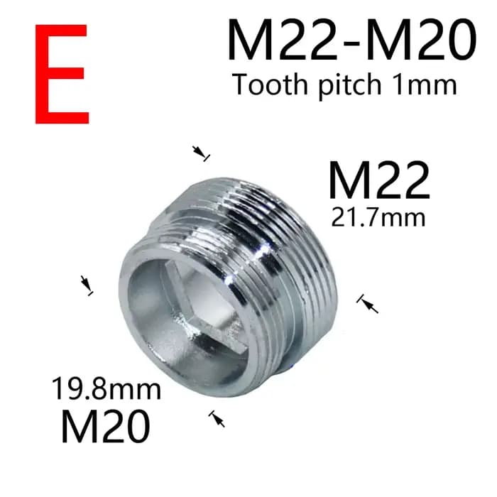Coupleur de robinet d'eau M16 M18 M20 M22 M24 M28, connecteur fileté pour barboteur, accessoires de 