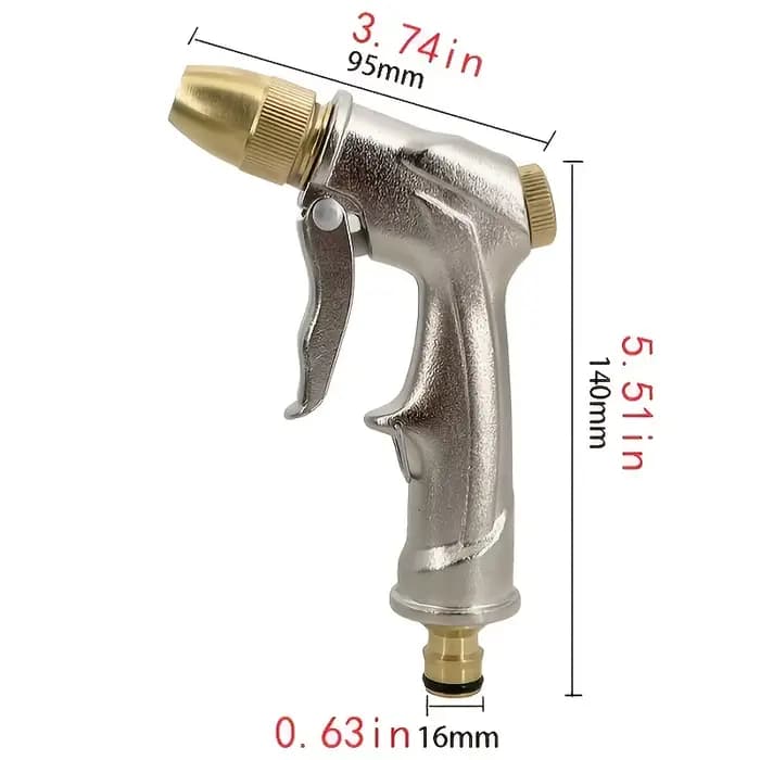 Pistolet à eau en métal haute pression, spray d'irrigation multifonction, fournitures d'irrigation d