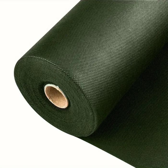 Barrière contre les mauvaises herbes non tissée robuste, vert, tissu non tissé, adaptée aux jardins,