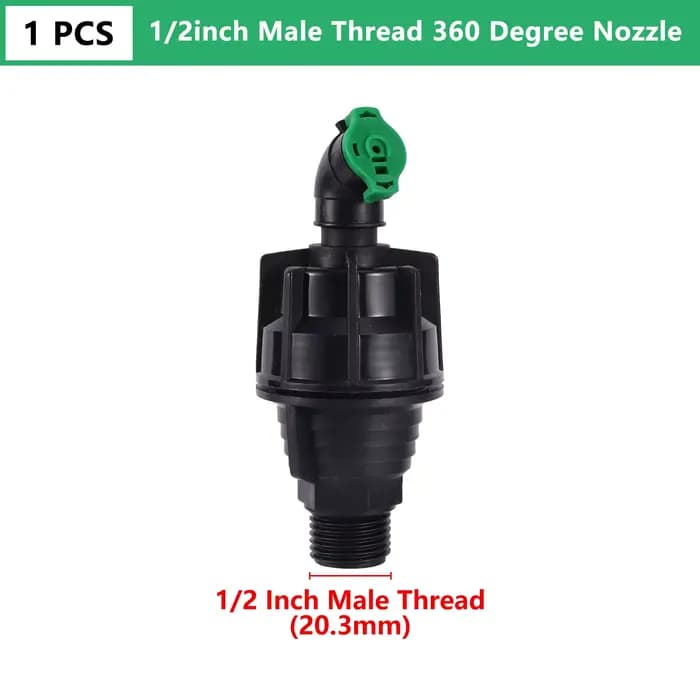Arroseur rotatif automatique à 360 degrés, 1/2 "3/4", arroseur à percussion pour pelouse, Irrigation