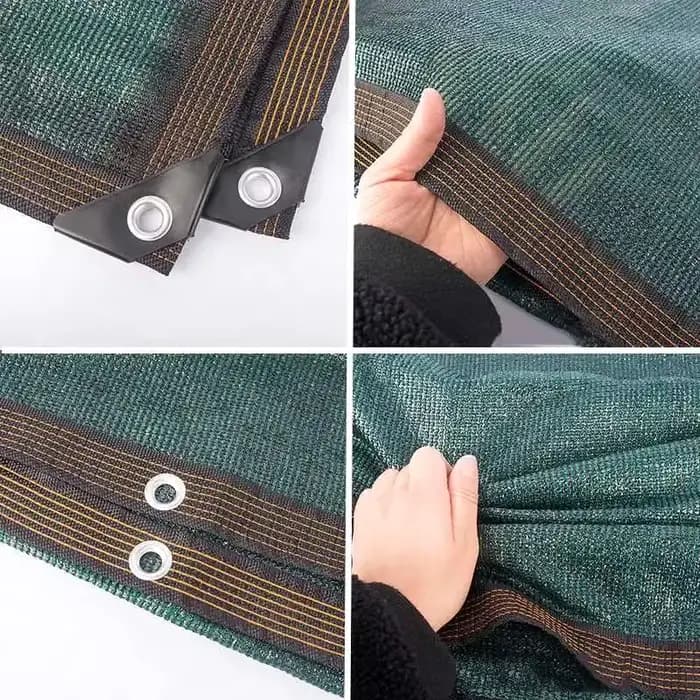 Filet d'ombrage vert noirâtre HDPE, ombre à pergola extérieure, couverture en maille, vert foncé, ba