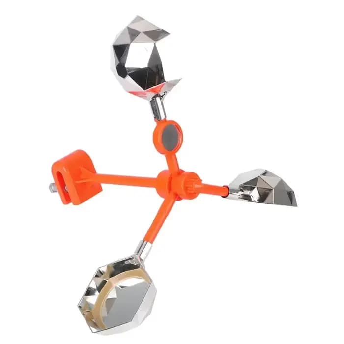 360 °   Répulsif à Oiseaux Solaire et Éolien avec Réflecteurs Flash et Alarme Sonore, Contrôle Autom