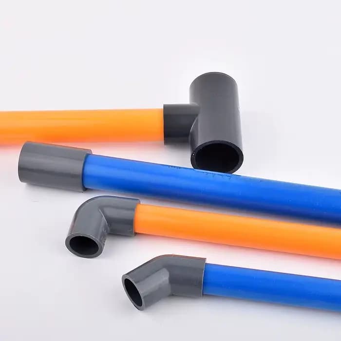 Connecteur de tuyau en PVC gris, raccords de joint de tuyau d'eau d'irrigation, té coudé droit, pois