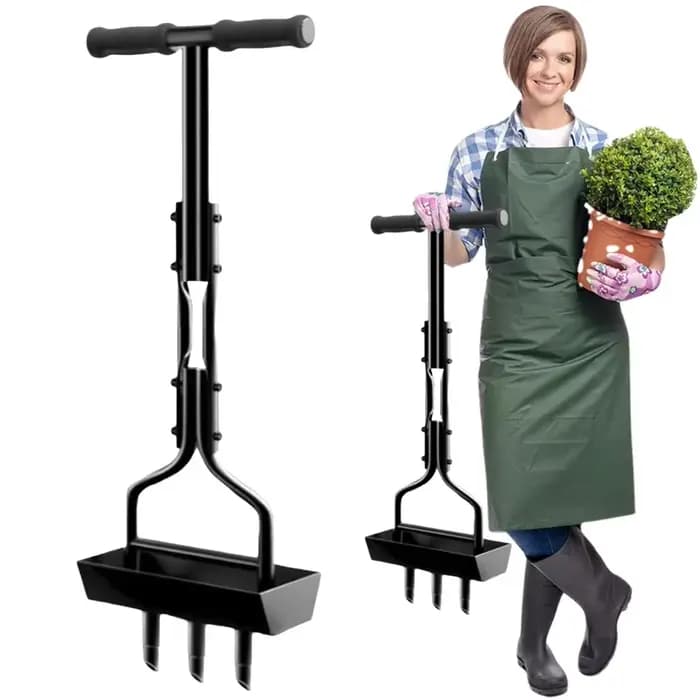 Aérateur de pelouse manuel, outil de jardin, poignée en forme de T, bouchon corer, aérateur d'aérati