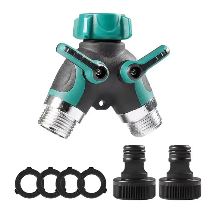 Mathiateur de tuyau d'arrosage de type Y, robinet de jardin, distributeur de connecteur, 2 voies, 3/