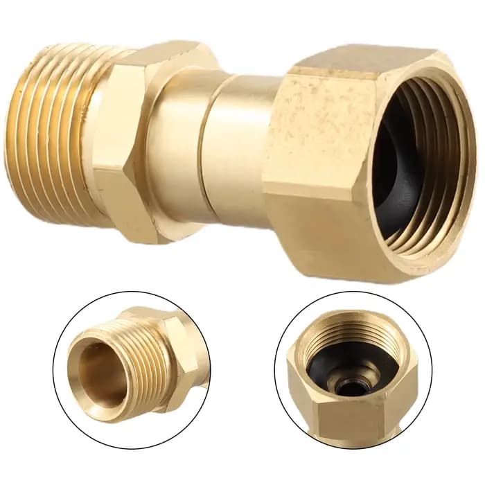 Connecteur de Joint pivotant pour nettoyeur haute pression, raccord de tuyau M22 14mm, filetage Anti