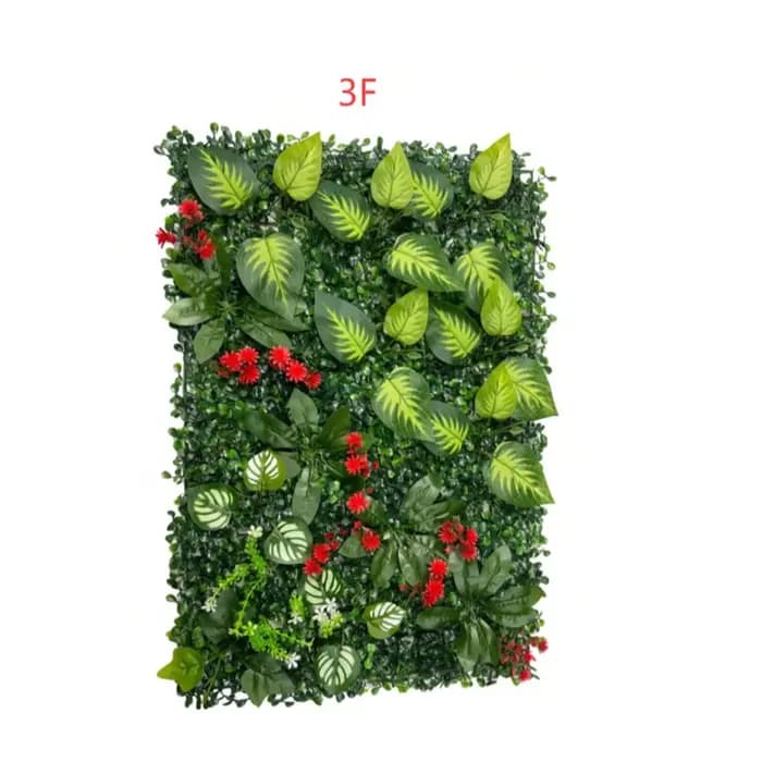 Panneaux muraux verts artificiels, fausse herbe de Jungle, décor pour maison, jardin, tapis verts vi
