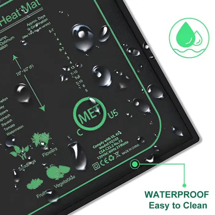 Coussin chauffant étanche pour la germination des plantes d'intérieur, polymères thermiques pour sem