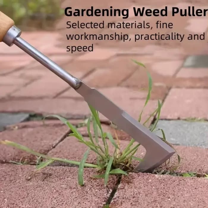 Outil de désherbage en acier inoxydable, outil de jardinage manuel polyvalent en forme de L, utilisé