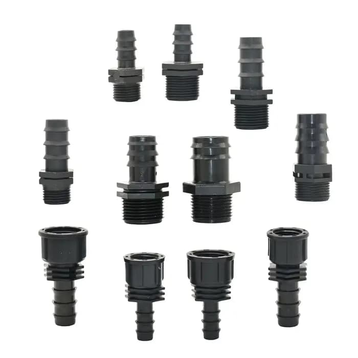 Connecteurs de tuyau d'eau, filetage 1/2 3/4 1 pouce à 16mm 20mm 25mm 32mm, 1/2 3/4 1 ", Tube Pe, 4 