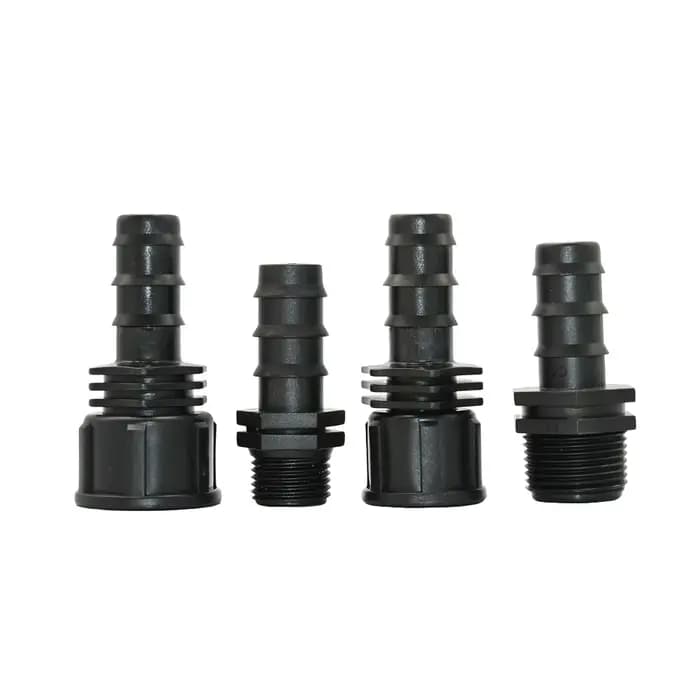 Connecteur de tuyau en plastique, filetage 1/2 3/4 1 pouce à 16/20/25mm, raccord de tuyau en plastiq