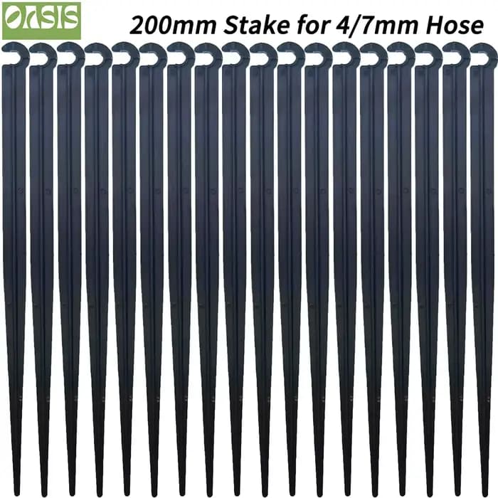 OASIS 50-1000 pièces jardin 1/4 "piquet fixe tiges Support 11cm 20cm pour l'irrigation goutte à gout