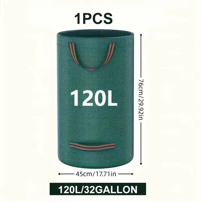 Sacs à déchets de jardin en PP robustes – Sacs à débris de cour réutilisables avec tissu industriel 