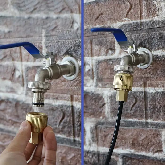 Adaptateur de Tuyau d'Arrosage de Jardin en Laiton, Connecteur Rapide, Raccord d'Irrigation, Rallong
