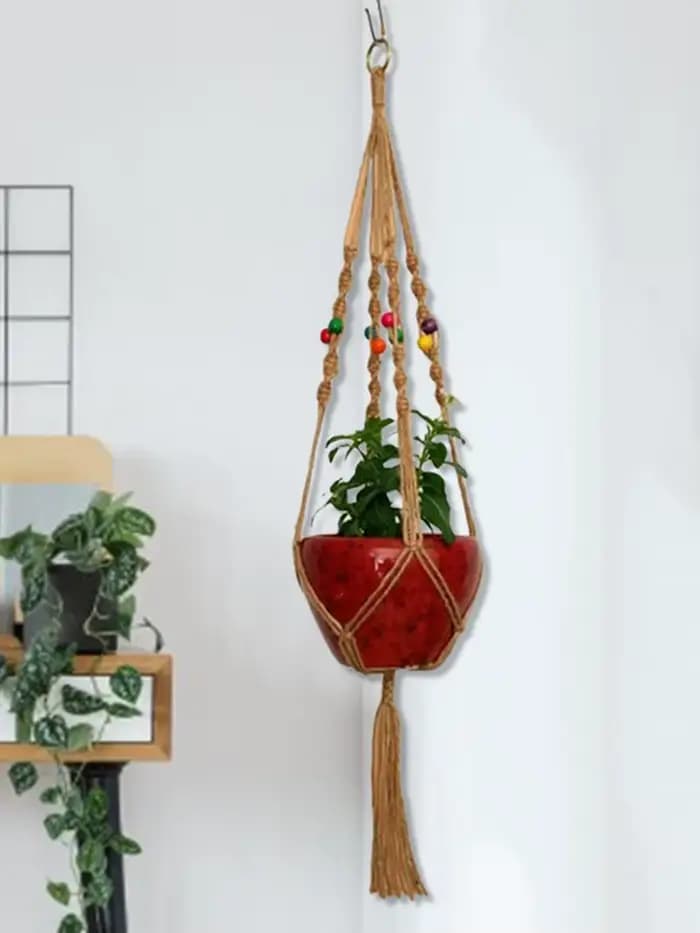 Porte-plante Sonramé fait à la main, cintre pour pot de fleur, décoration murale, cour et jardin