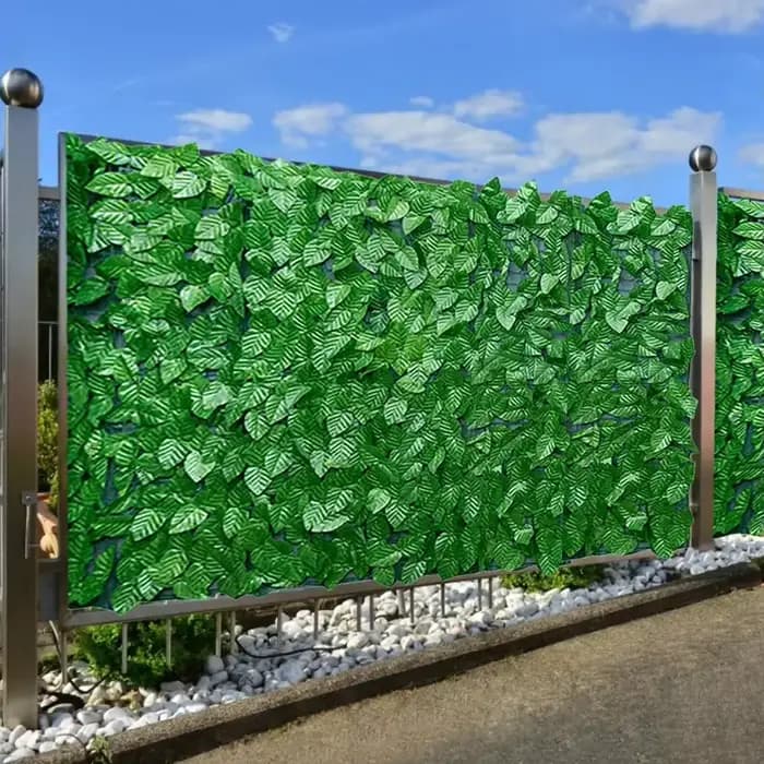 Rouleau de criblage de clôture de confidentialité, cuir chevelu Él, décoloration UV protégée, fausse