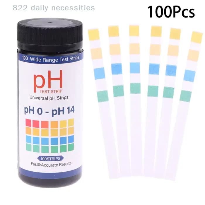 Bandelettes de test de pH du sol, 100 bandelettes, testeur de sol 0-14 pH, bandelettes de test de pH