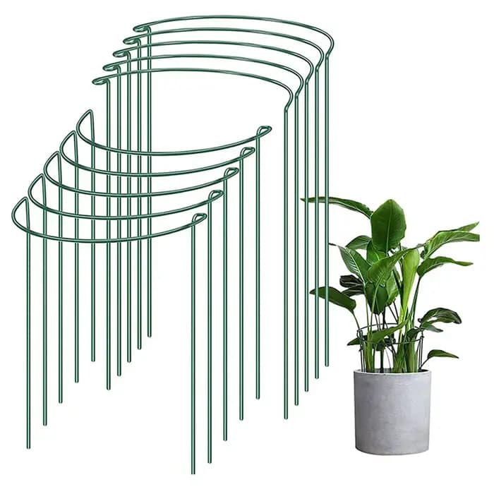 Piquets de Support de plantes en métal robuste, 2 pièces, cadre de Support d'escalade pour jardin, g