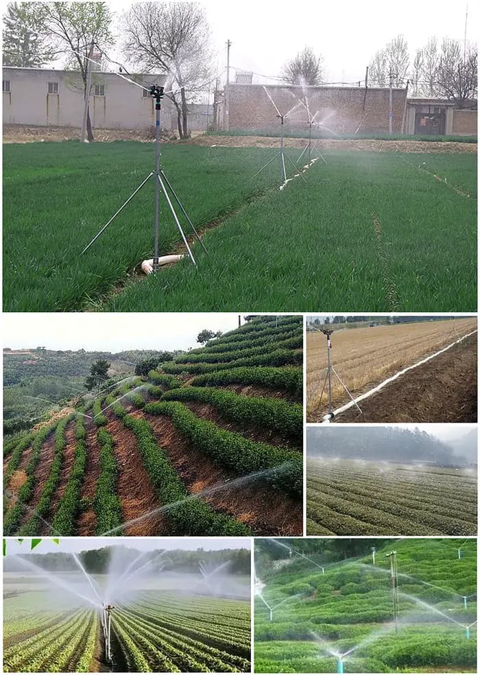 Arroseur rotatif automatique résistant à 1.5, arroseur à bascule porteurs, adapté à l'd'argile agric