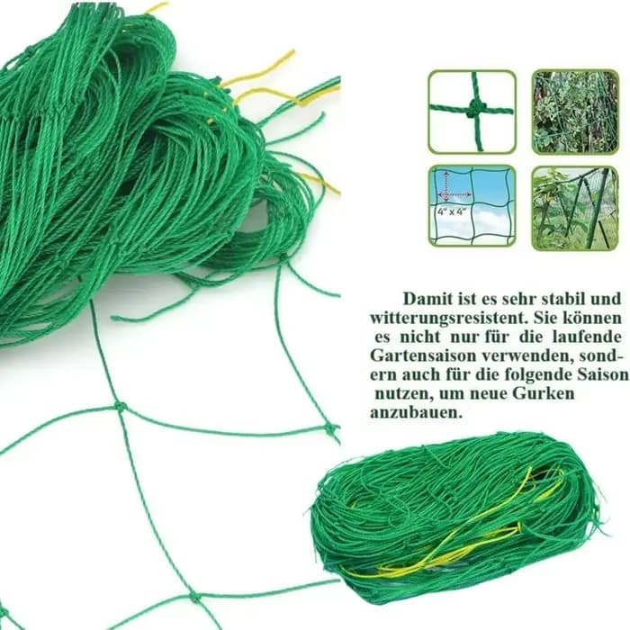 1 filet de treillis en nylon robuste pour plantes grimpantes d'extérieur, filet de jardinage en nylo