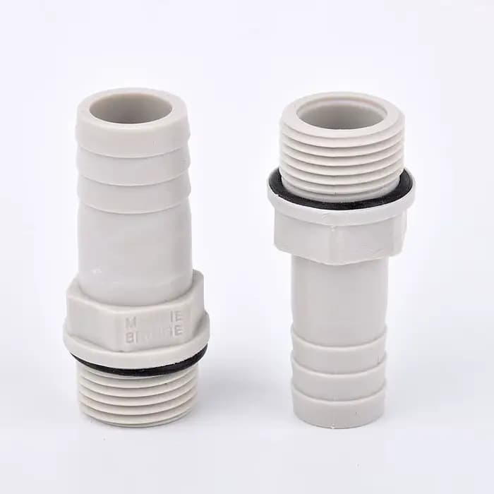 Connecteur de pagode POM, filetage mâle 1/2 "3/4" à 8/10/12/14/16/19/25mm, Joint de tuyau avec ronde