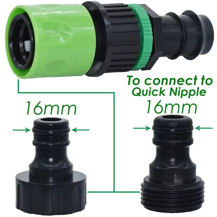 KESLA-Adaptateur Fileté pour Tuyau d'Irrigation Goutte à Goutte, Connecteur Rapide pour Tuyau PE de 