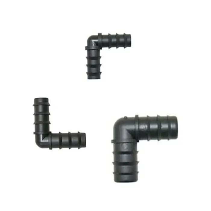 Connecteur de tuyau en PE 16/20/25mm, 5 pièces, bouchon coudé en T droit, tuyau d'eau de jardin, sép