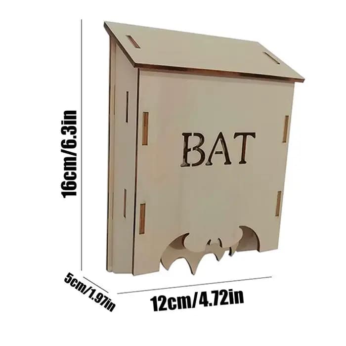 Nichoir en bois pour chauves-souris d'extérieur, abri de jardin, habitat naturel pour la faune, cont