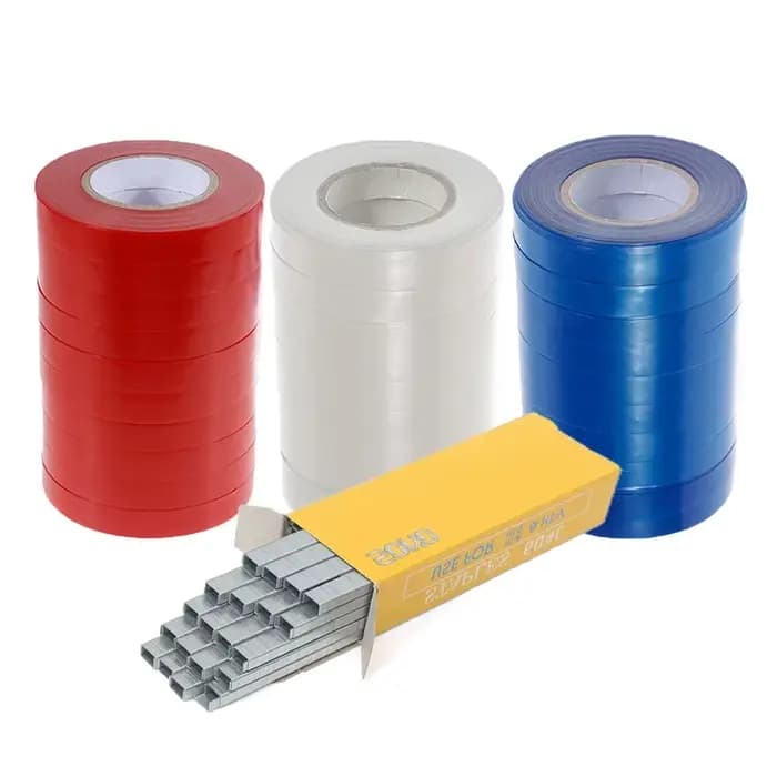 Onnfang 10 pièces outil de ruban de jardin tronc connecter tige main attachant piquet arbre fruitier