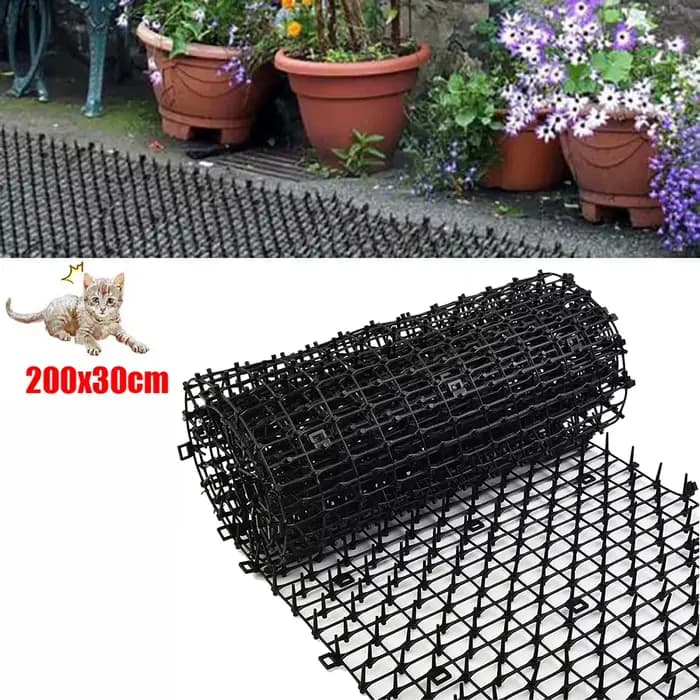 Bande de pincettes de jardin de 2M, tapis de dissuasion répulsif pour chat, bandes de pincement Anti