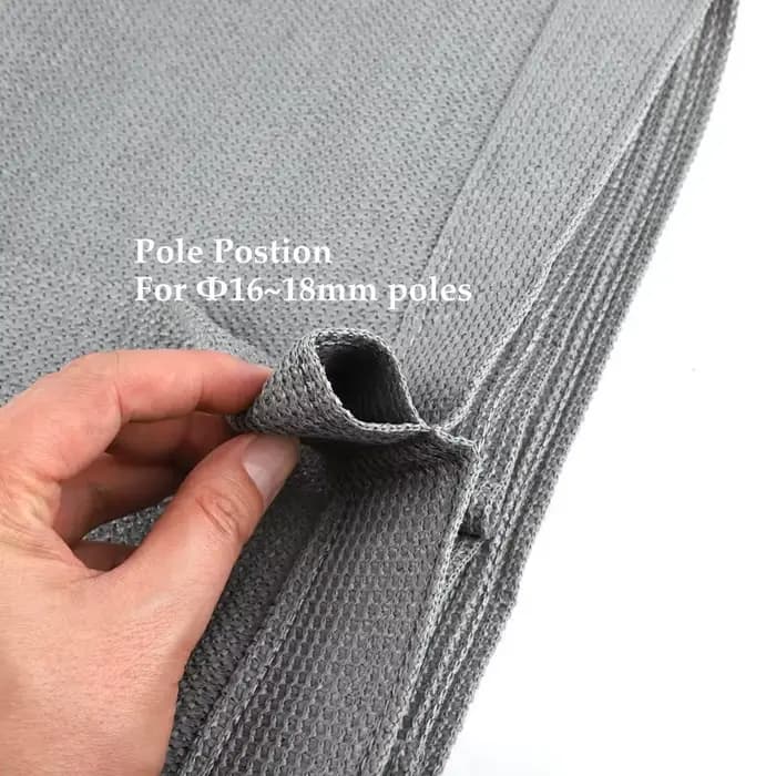Filet pare-soleil ondulé rétractable, tissu HDPE anti-UV 18010195%, pergola de jardin, ombrage de pi