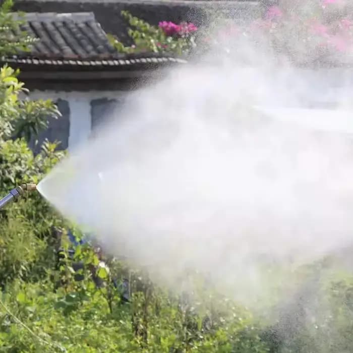 Buse d'atomisation en laiton, Machine de nettoyage de jardin à pulvérisation réglable, arroseur de p