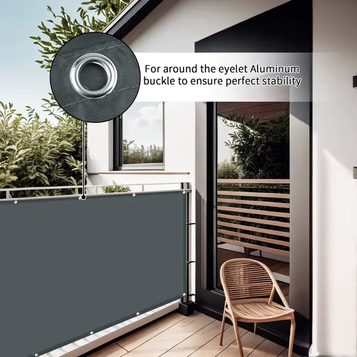 Couverture de clôture d'écran de confidentialité de balcon, Protection UV, pare-brise étanche résist