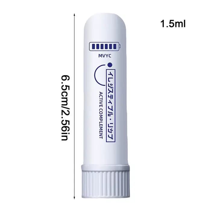 Huile de menthe poivrée, bâton d'énergie rafraîchissant, huile d'eucalyptus, inhalateur Nasal, bâton
