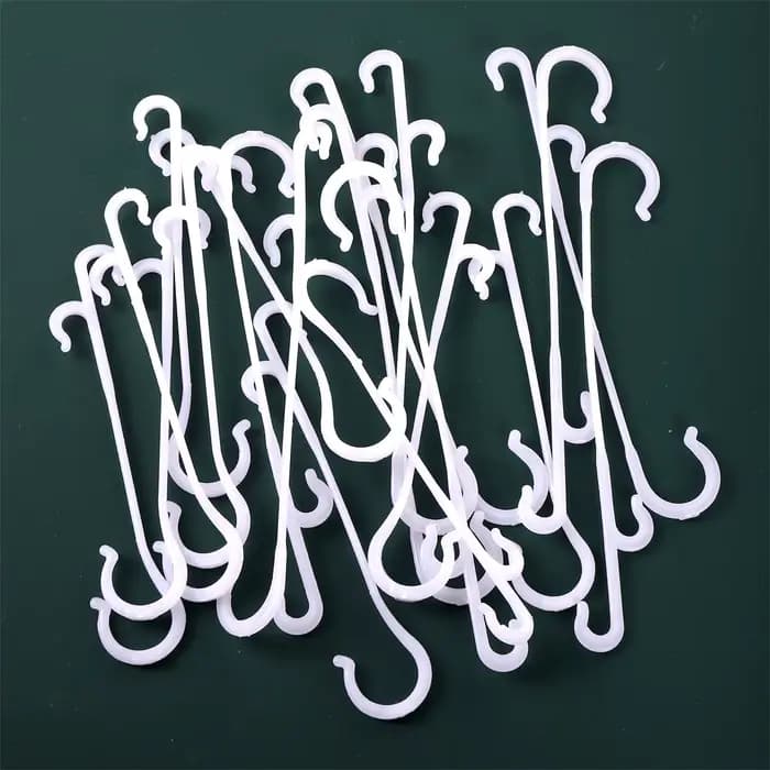 Crochet d'oreille en forme de J pour Support de tomate, 13/16cm, Clip de fixation pour légumes, rais