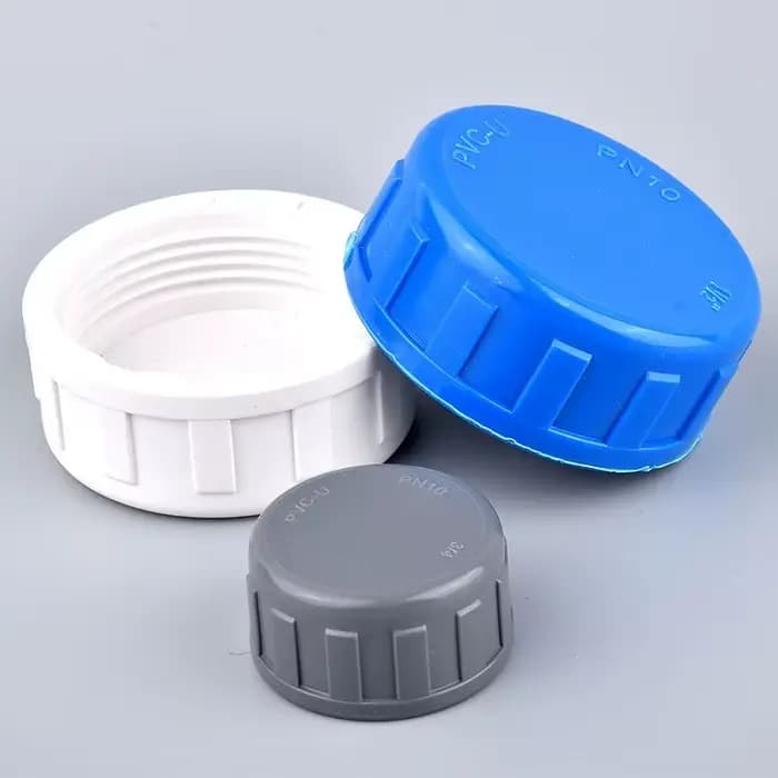 Connecteurs de bouchon d'extrémité en PVC à filetage femelle 1/2 ''-2'', 2 pièces, Joint de bouchon 