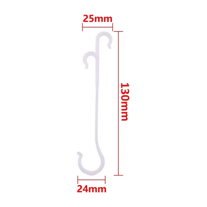 Crochet d'oreille en forme de J pour Support de tomate, 13/16cm, Clip de fixation pour légumes, rais