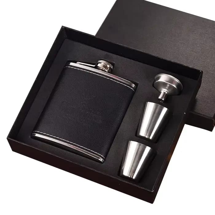 Ensemble de flacons de poche en acier inoxydable, flacon de hanche, Pot de whisky, vin, alcool, tass