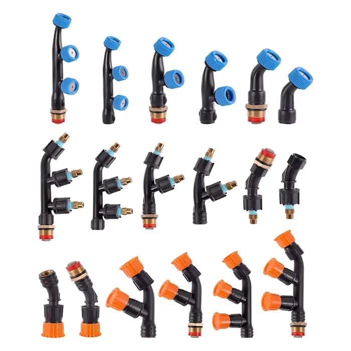 Buse réglable d'atomisation haute pression pour jardin, 1/2 "1/4", avec buse filetée simple/Double/T