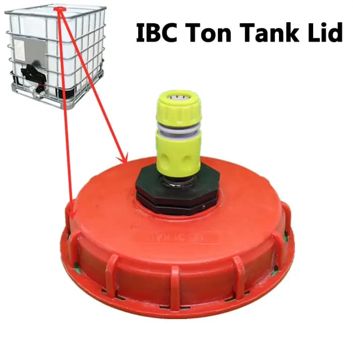 Connecteur d'injection d'eau précieuse IBC, couvercle de baril longue durée, trou de ventilation, ra