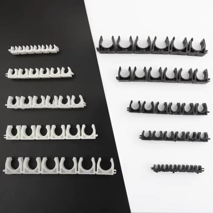 Collier de serrage en plastique 4 6 8 10 12mm, Support de tuyau d'eau, système d'irrigation de jardi