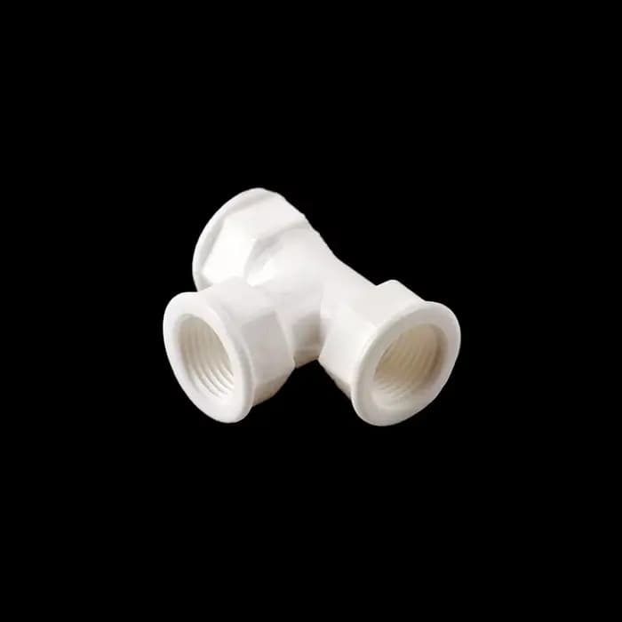Connecteur en T à coude droit en PVC, 1/2 "~ 1", filetage mâle/femelle, chemin égal/beverer, connect
